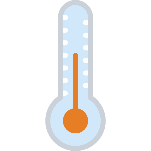 Temperature degrees fahrenheit mercury icon