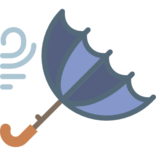 Umbrella umbrellas rain rainy icon