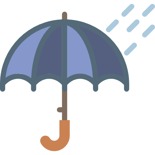 Umbrellas umbrella rain weather icon