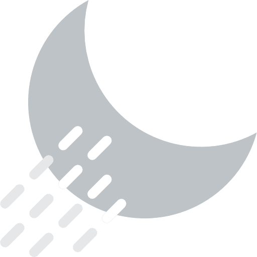 Night rain rain weather meteorology icon