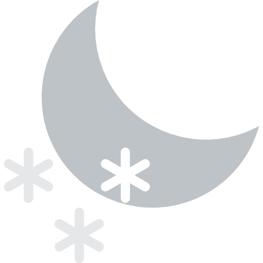 Night snow night snow cold weather icon