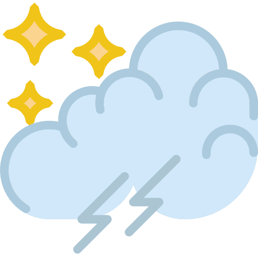 Storm weather rainy sky icon