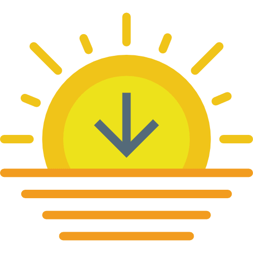 Sunset afternoon nature sunset icon