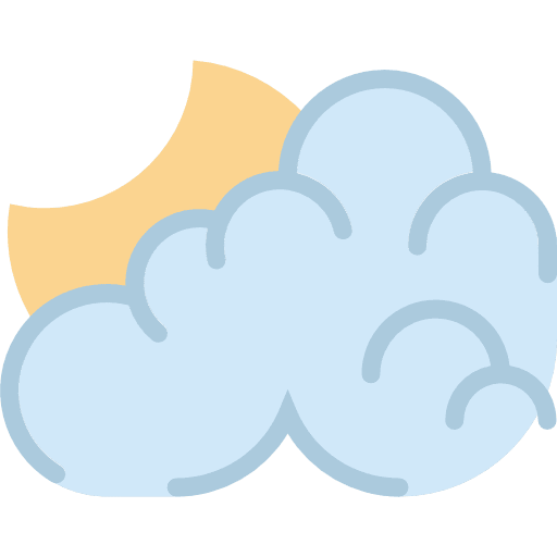 Cloudy night cloudy atmospheric cloud icon