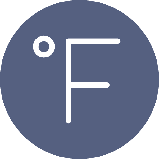 Farenheit weather degrees celsius icon