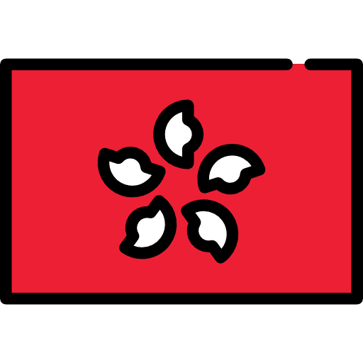 Hong kong flags country world icon
