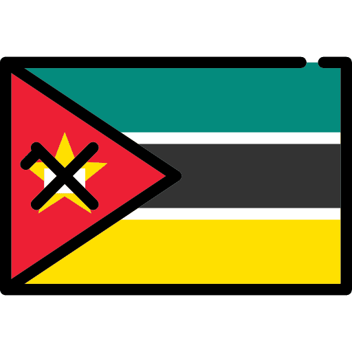 Mozambique nation world flag icon