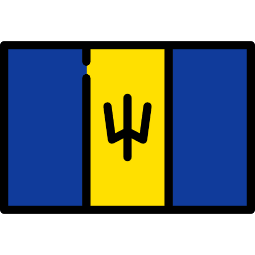 Barbados barbados nation flag icon