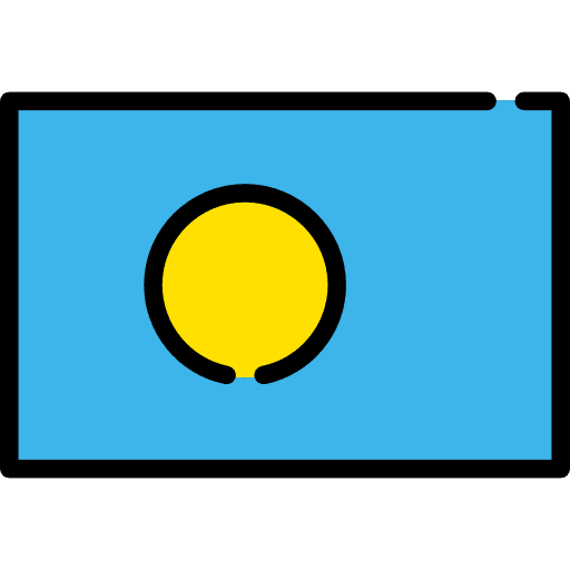 Palau world flags flag icon
