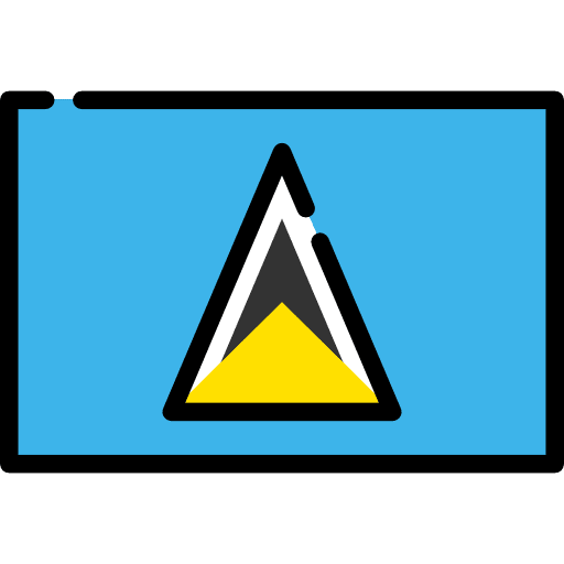 St lucia country world flag icon