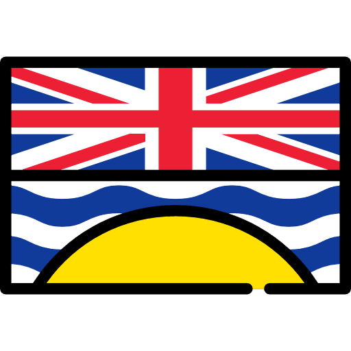 British columbia british columbia flags nation icon