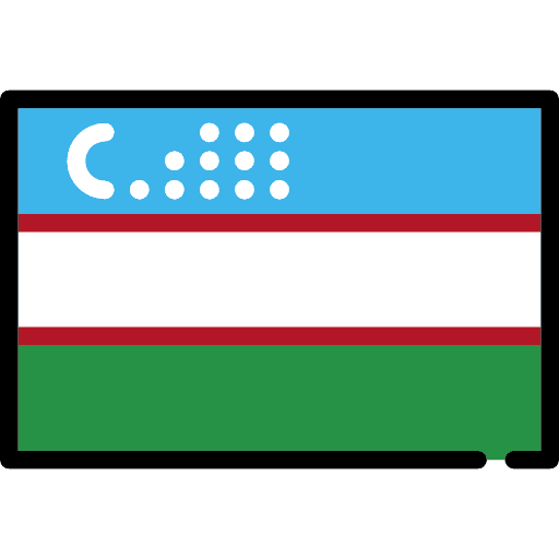Uzbekistán nation uzbekistán flag icon