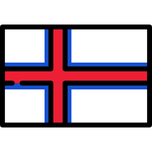Faroe islands country nation flags icon