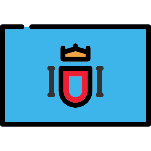 Melilla flag country nation icon