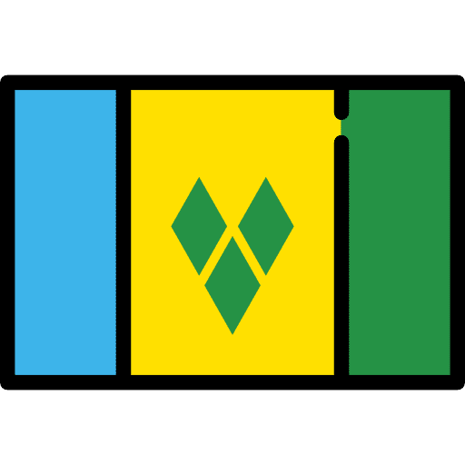 St vincent and the grenadines flag nation world icon