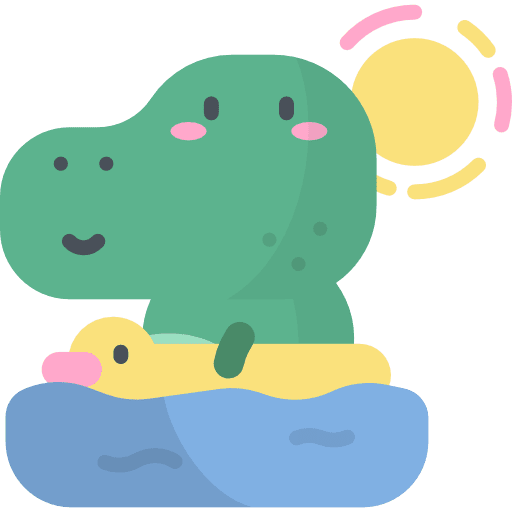 Swim dinosaur emoji avatar icon Swim dinosaur emoji avatar icon