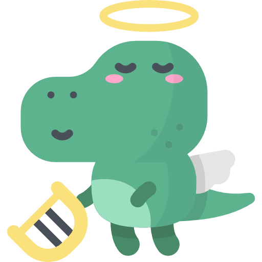 Angel dinosaur avatar emoji icon Angel dinosaur avatar emoji icon