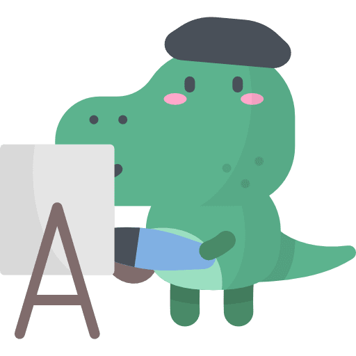 Artist dinosaur emoji smileys icon Artist dinosaur emoji smileys icon