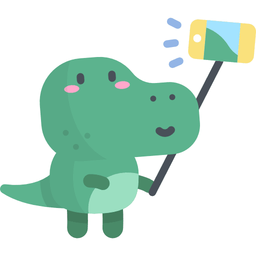 Selfie avatar emoji dinosaur icon Selfie avatar emoji dinosaur icon