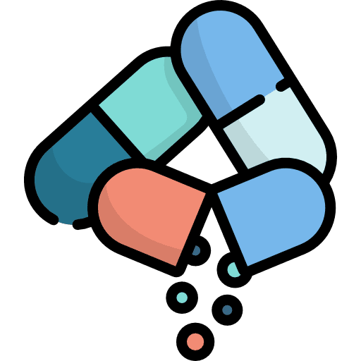 Pills healthy medicine remedy icon