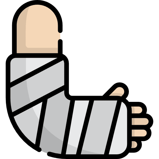 Broken arm health man bandaged icon Broken arm health man bandaged icon