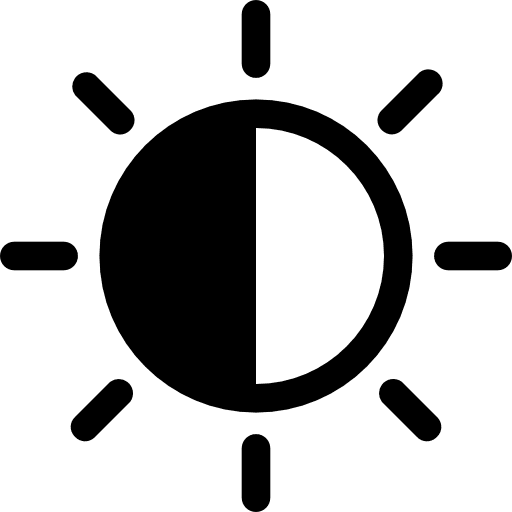 Brightness ui star light icon