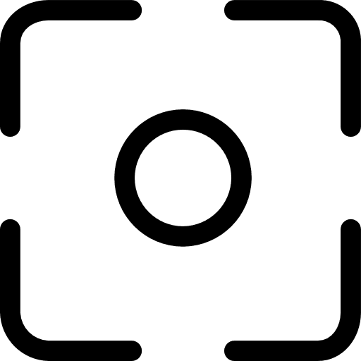 Focus square target square photo and video icon