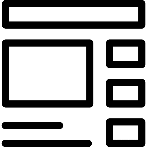 Layout layout interface web development icon