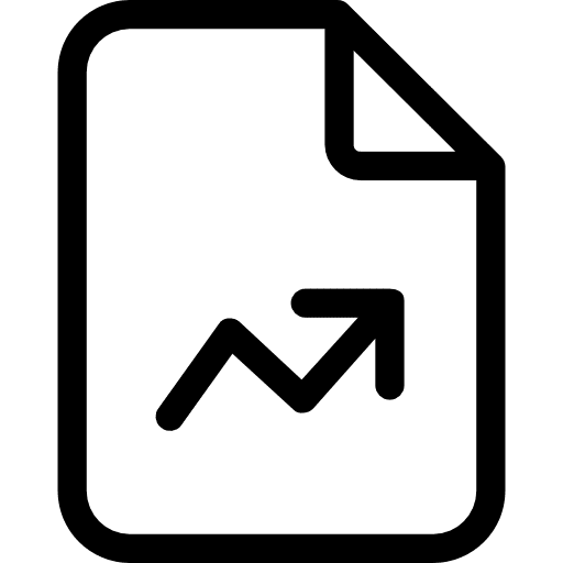 Analytics business and finance archive interface icon