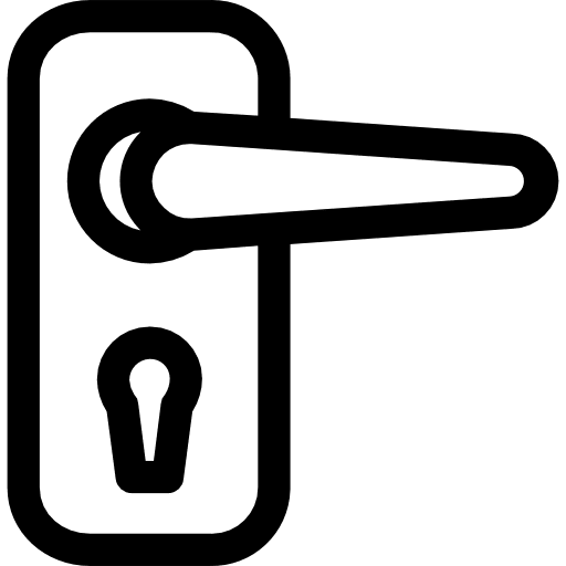 Doorknob access holidays door icon