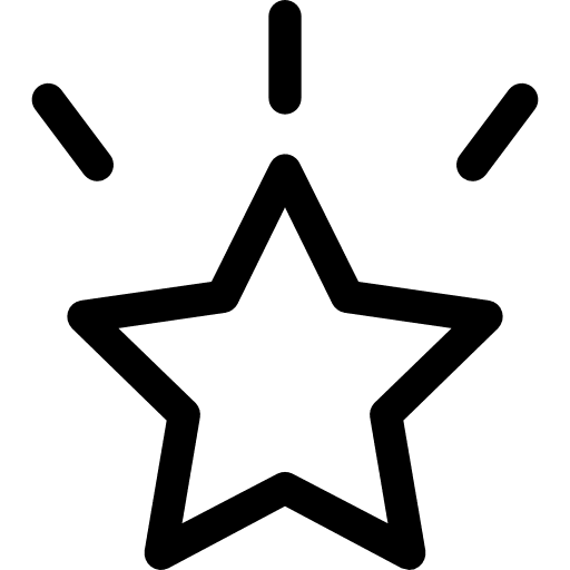 Star favourite shapes and symbols shapes icon