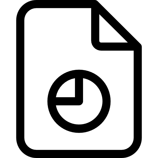 Analytics stats archive file icon