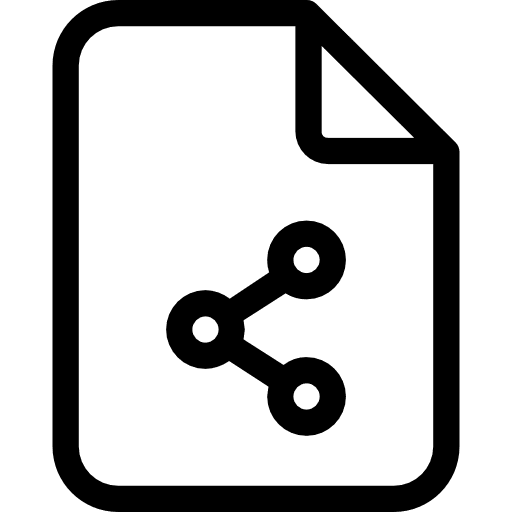 File interface computer share icon