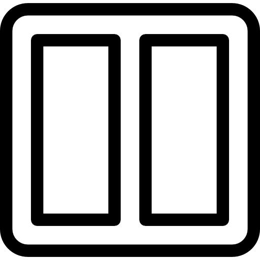 Layout two web development development icon