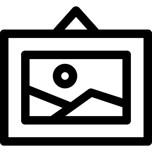 Picture decoration art files and folders icon