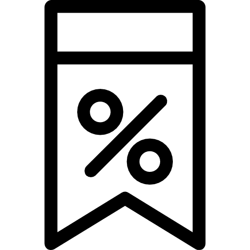 Sales percentage percent shapes icon