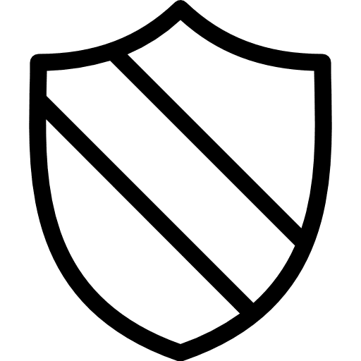 Shield weapons security crest icon