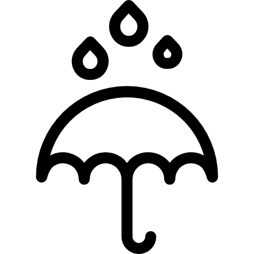 Umbrella protection umbrella rain icon