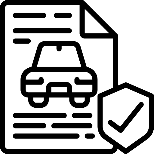 Car insurance fact auto car icon