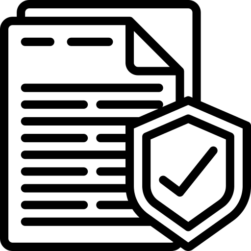 Insurance foursquare check in writing pen icon