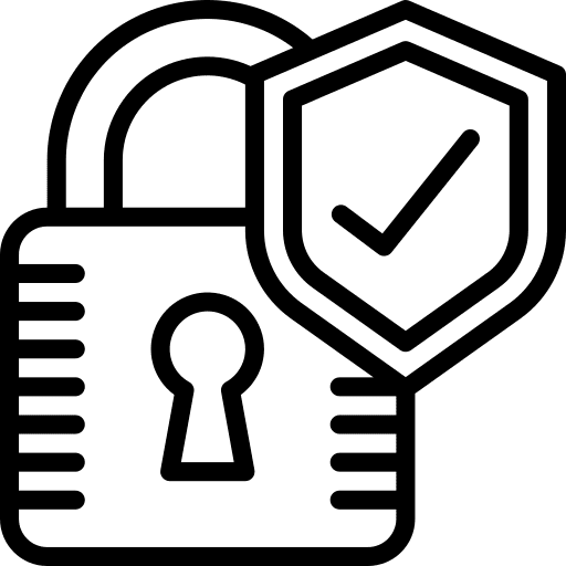 Padlock security lock tools and utensils icon