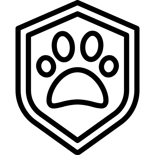 Pet insurance animals pet insurance shield icon