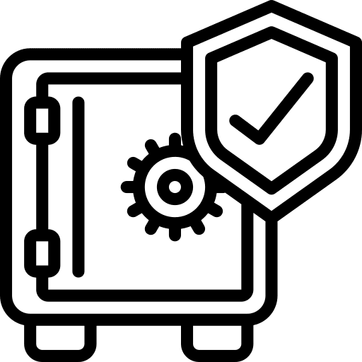 Safebox savings bank banking icon