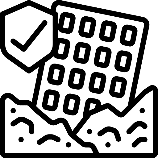 Earthquake earthquake buildings nature icon