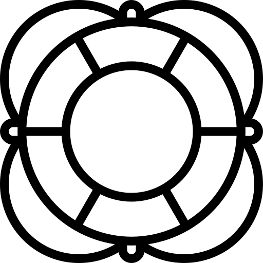 Lifesaver security floating lifebuoy icon