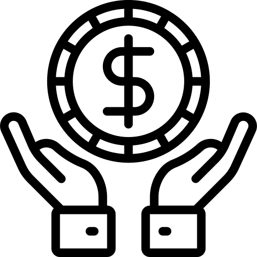 Money security coin protection icon