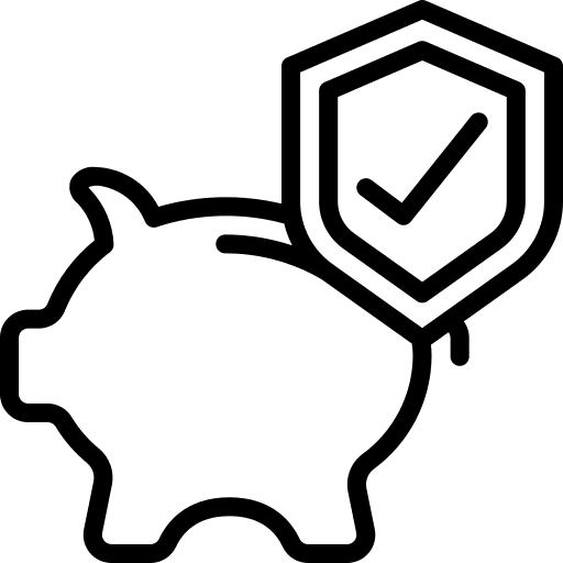 Savings funds money piggy bank icon