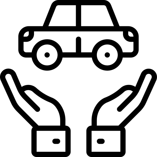 Car insurance vehicle hand hands and gestures icon