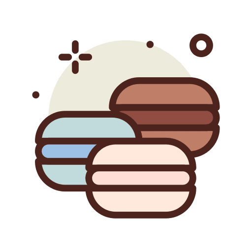 Macaroons cookie cake sugar icon