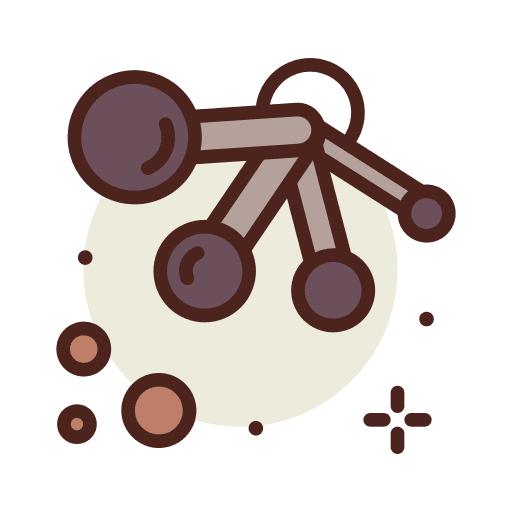 Measuring utensils flour food kitchen utensils icon